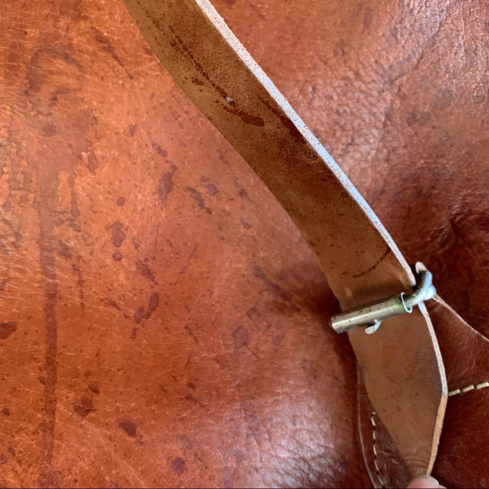 Vintage Hand Crafted Rugged Leather Backpack Book Bag - Picture 12 of 16